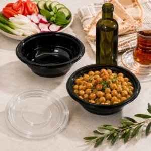 Black Bean Bowl with Lid 832 (Pack of 5)