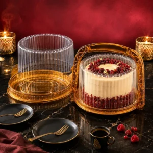 Golden Cake Box with Handle (Pack of 1)